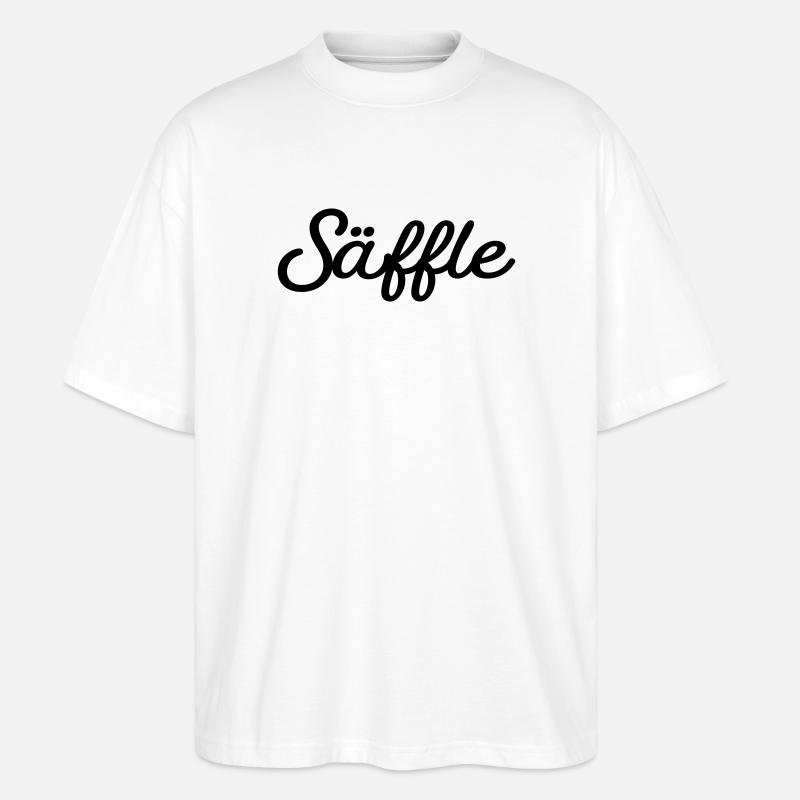 Säffle schwarz - Stanley/Stella Oversized Unisex Bio T-Shirt Blaster 2.0 - Weiß