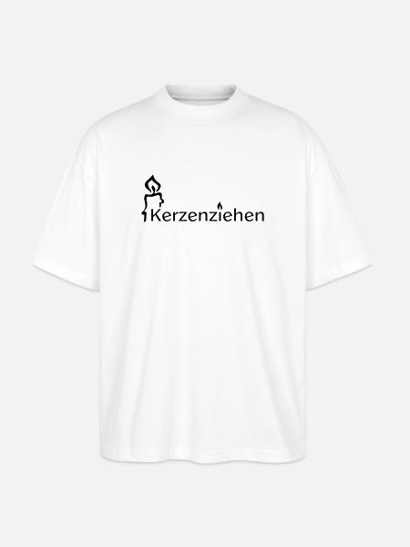 Kerzenziehen - Stanley/Stella Oversized Unisex Bio T-Shirt Blaster 2.0 - Weiß