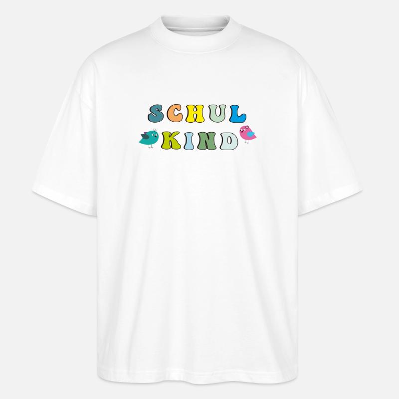 Écolier - T-shirt bio Blaster 2.0 coupe oversize Stanley/Stella Unisexe - blanc
