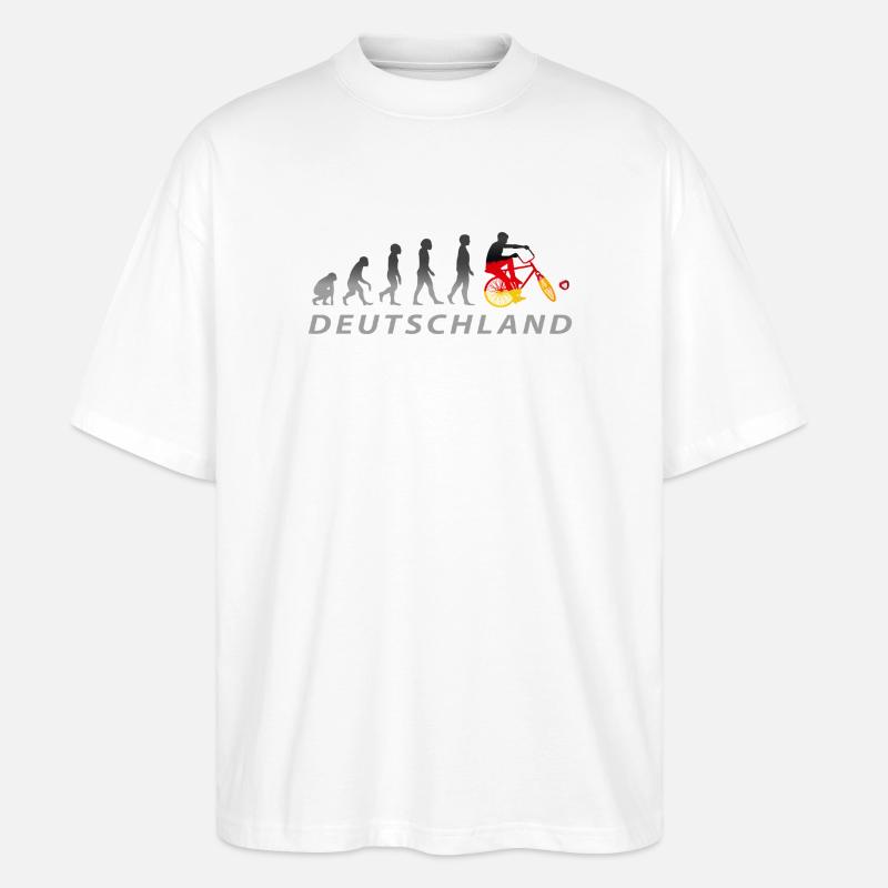 Cyclisme, Cyclball, Cyclisme en salle, Évolution - T-shirt bio Blaster 2.0 coupe oversize Stanley/Stella Unisexe - blanc