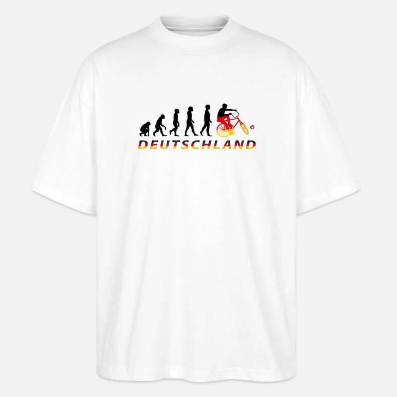 Cyclisme, Cyclball, Cyclisme en salle, Évolution - T-shirt bio Blaster 2.0 coupe oversize Stanley/Stella Unisexe - blanc