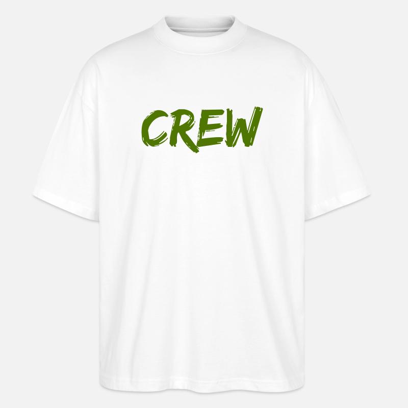 crew- - Stanley/Stella Oversized Unisex Bio T-Shirt Blaster 2.0 - Weiß