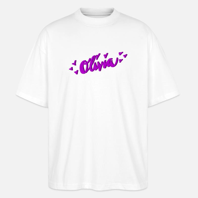 Olivia - Stanley/Stella Oversized Unisex Bio T-Shirt Blaster 2.0 - Weiß