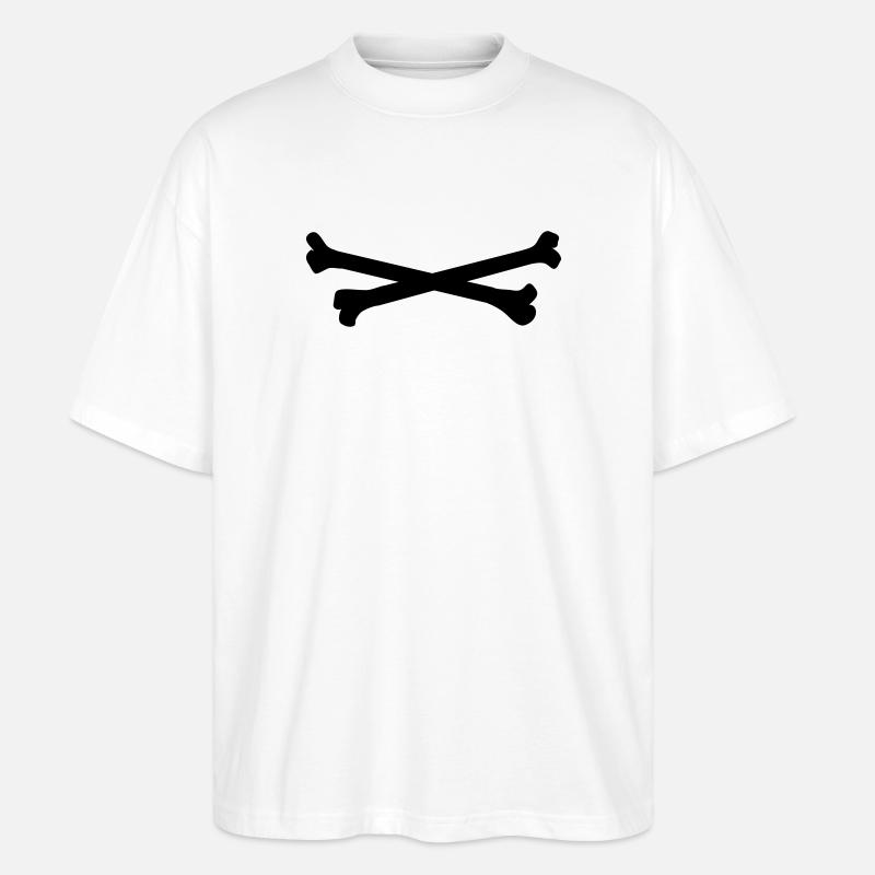 bones - Stanley/Stella Oversized Unisex Bio T-Shirt Blaster 2.0 - Weiß