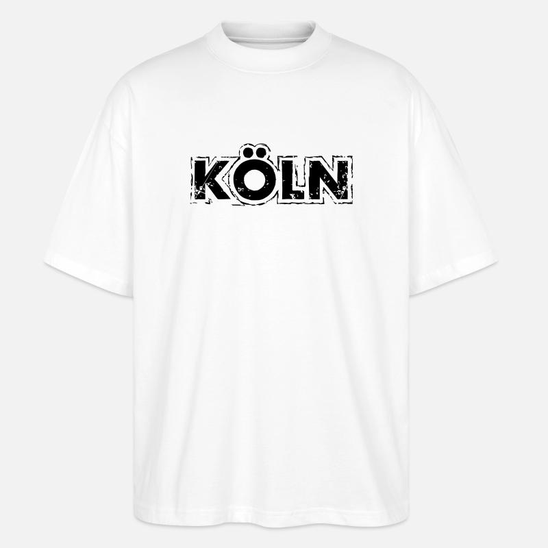 köln - Stanley/Stella Oversized Unisex Bio T-Shirt Blaster 2.0 - Weiß