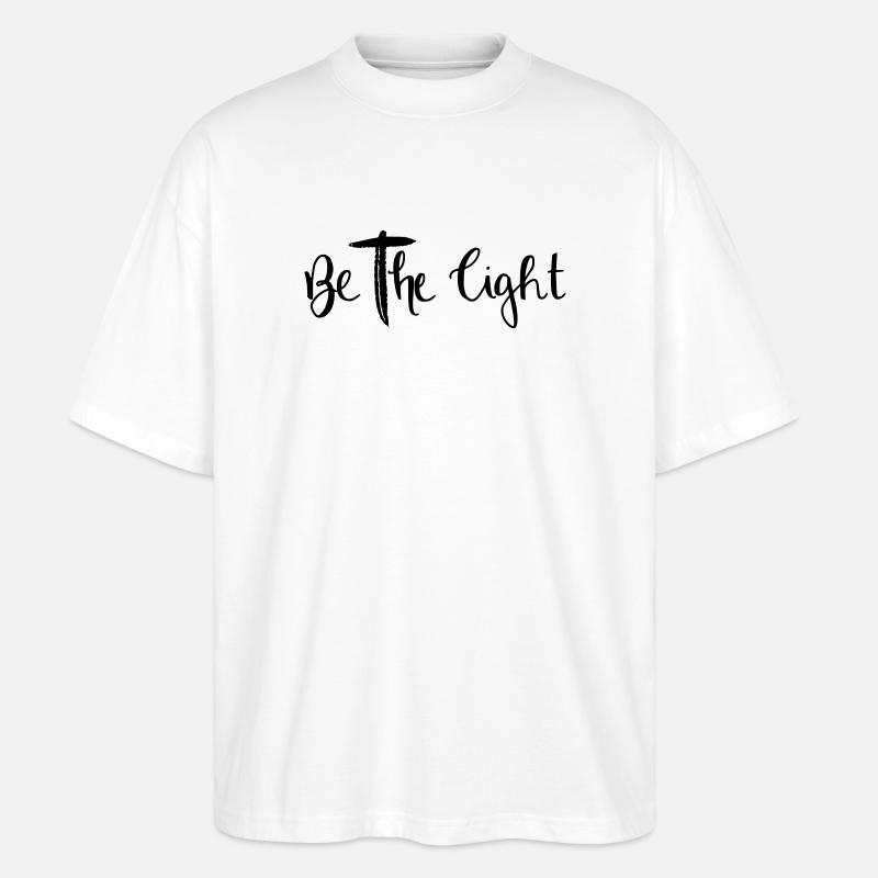 be the light - Stanley/Stella Oversized Unisex Bio T-Shirt Blaster 2.0 - Weiß