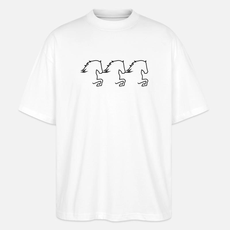 Tölter Trio - Stanley/Stella Oversized Unisex Bio T-Shirt Blaster 2.0 - Weiß