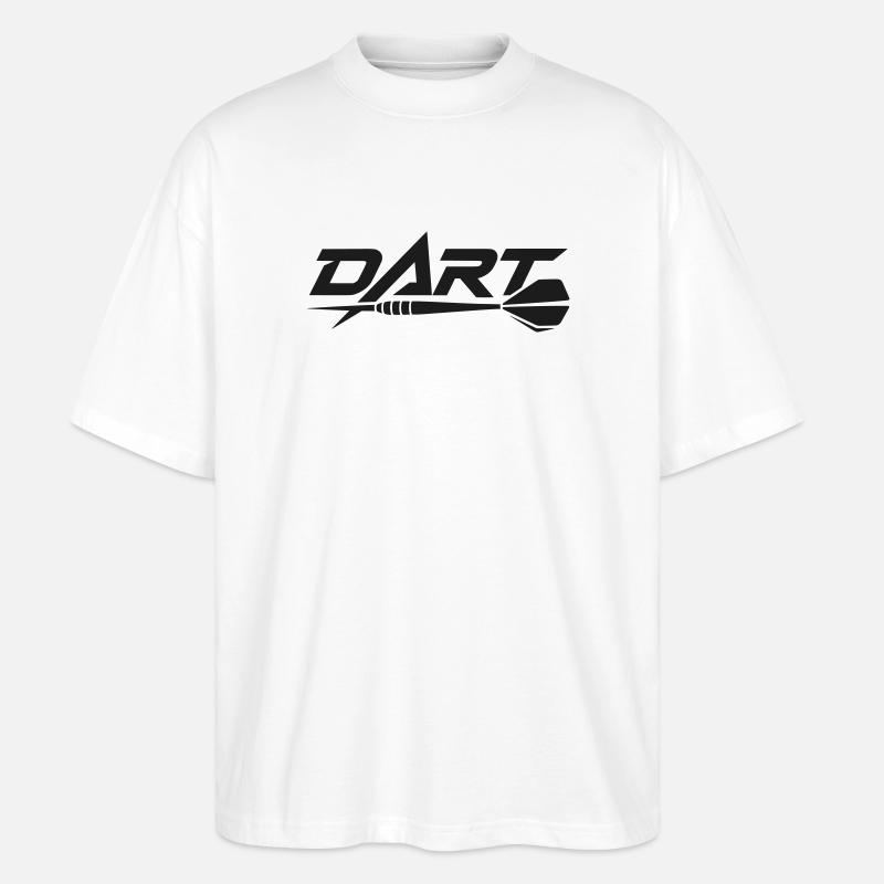 Dart Pfeil Logo Design - Stanley/Stella Oversized Unisex Bio T-Shirt Blaster 2.0 - Weiß