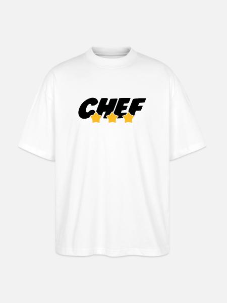 Chef cooking - T-shirt bio Blaster 2.0 coupe oversize Stanley/Stella Unisexe - blanc