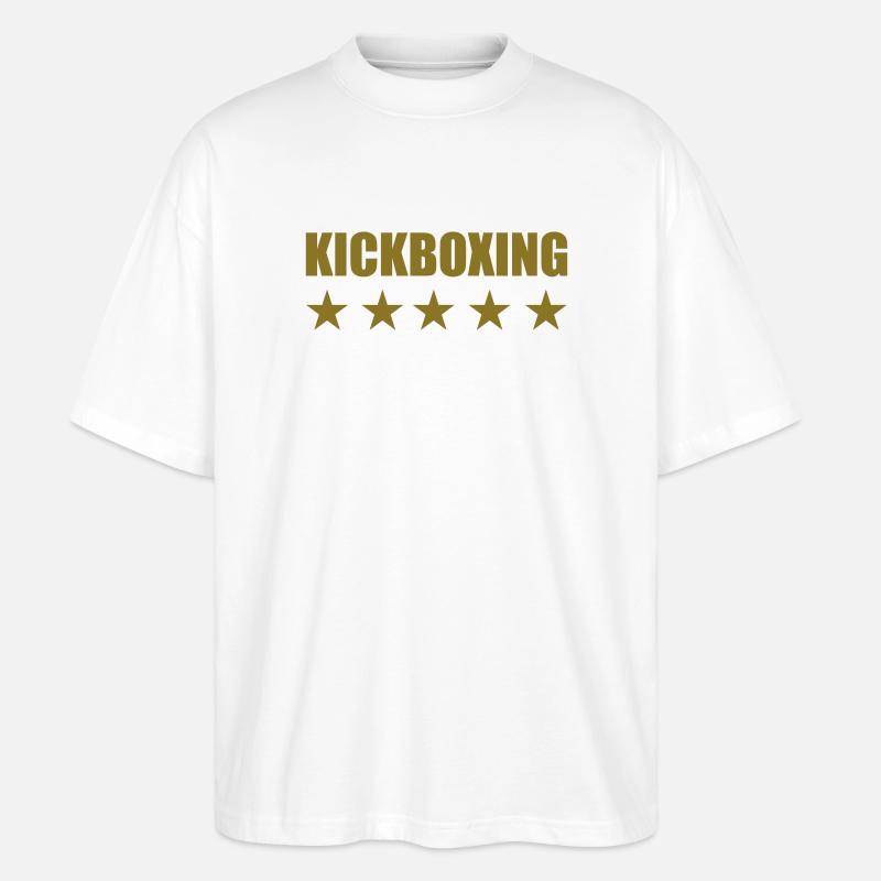 Kickboxen / Kickboxing / Kickboxer / Kick Boxing - Stanley/Stella Oversized Unisex Bio T-Shirt Blaster 2.0 - Weiß