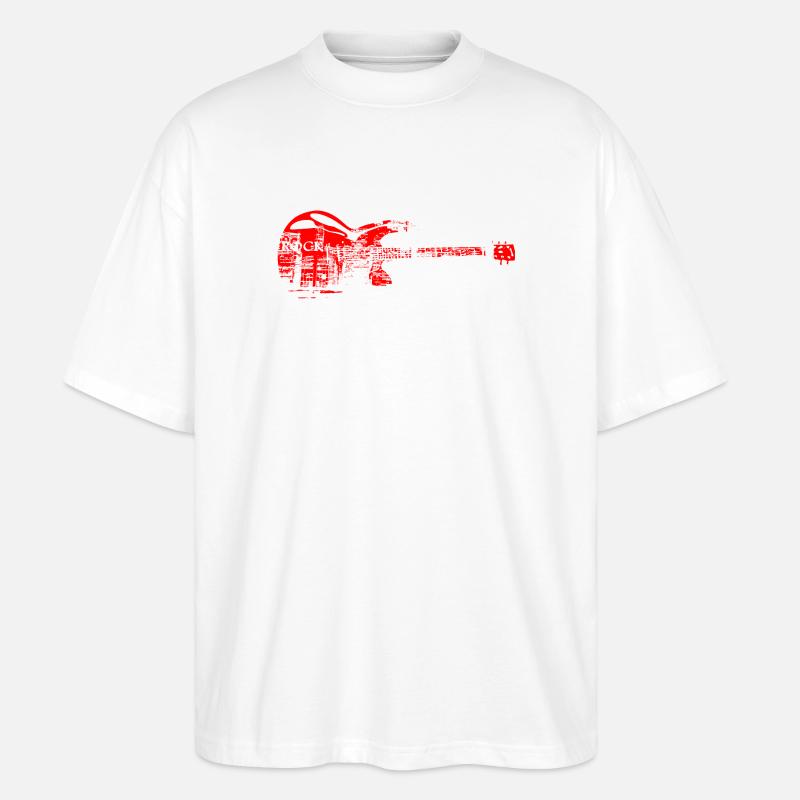 Rock T-shirt - Stanley/Stella Oversized Unisex Bio T-Shirt Blaster 2.0 - Weiß