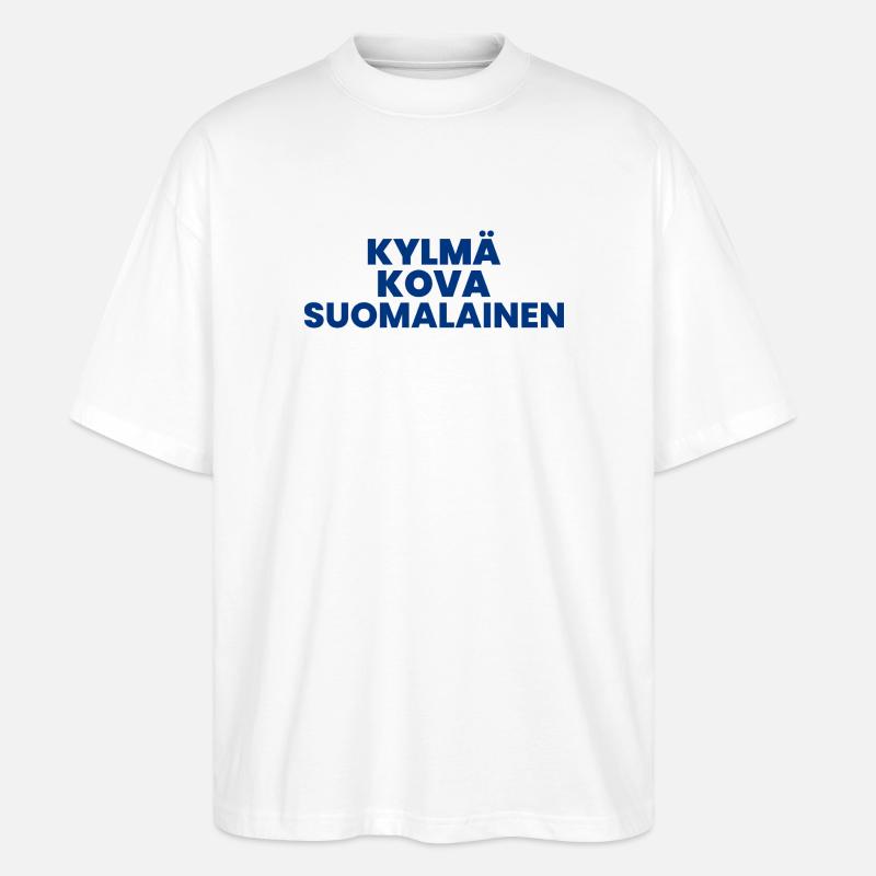 COLD HARD FINNISH v2 - Stanley/Stella Oversized Unisex Bio T-Shirt Blaster 2.0 - Weiß