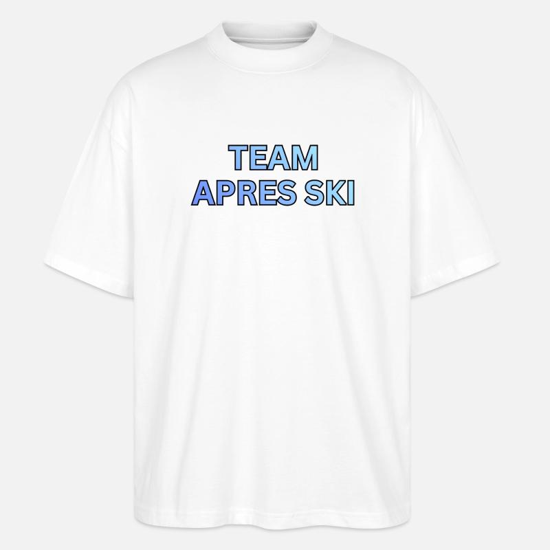 Team Après Ski Gradient - Stanley/Stella Oversized Unisex Bio T-Shirt Blaster 2.0 - Weiß