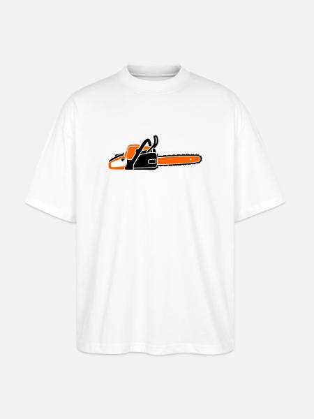 Tronçonneuse Tronçonneuse Bûcheron Bûcheron - T-shirt bio Blaster 2.0 coupe oversize Stanley/Stella Unisexe - blanc