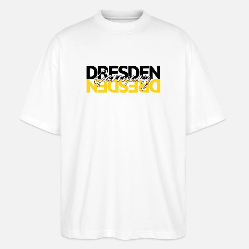 Dresden Germany - Stanley/Stella Oversized Unisex Bio T-Shirt Blaster 2.0 - Weiß