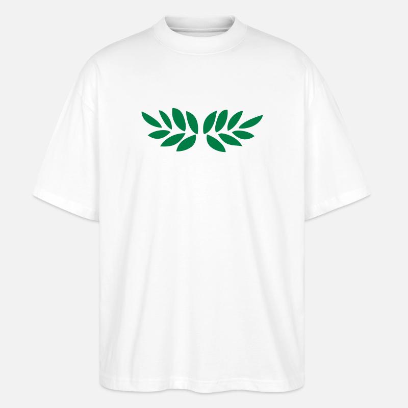 Lorbeerkranz - Stanley/Stella Oversized Unisex Bio T-Shirt Blaster 2.0 - Weiß