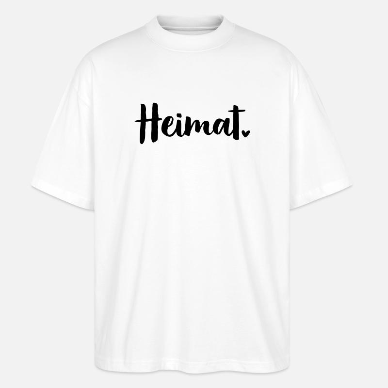 Heimat Herz - Stanley/Stella Oversized Unisex Bio T-Shirt Blaster 2.0 - Weiß