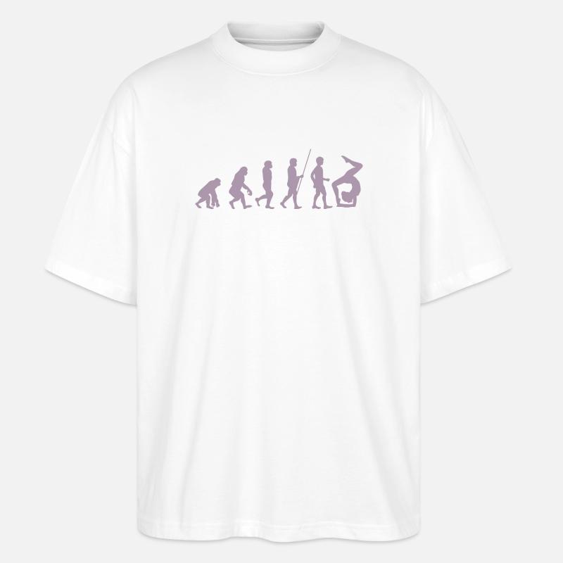 Turnerin Turner Evolution der Turnerin - Stanley/Stella Oversized Unisex Bio T-Shirt Blaster 2.0 - Weiß