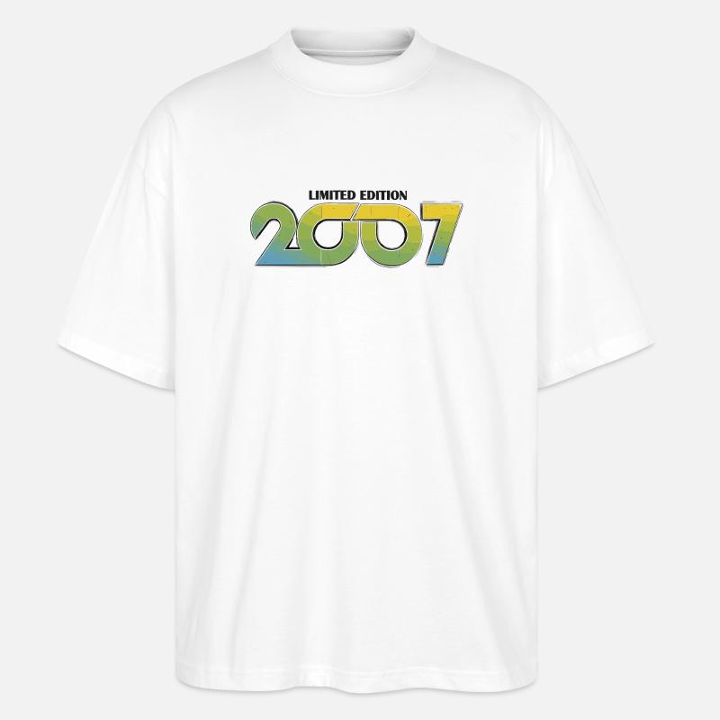 2007 Limitierte Edition Camo Gradient - Stanley/Stella Oversized Unisex Bio T-Shirt Blaster 2.0 - Weiß