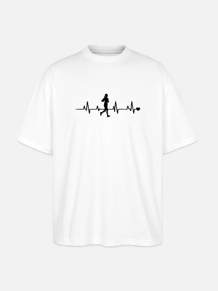 Faire du jogging - T-shirt bio Blaster 2.0 coupe oversize Stanley/Stella Unisexe - blanc