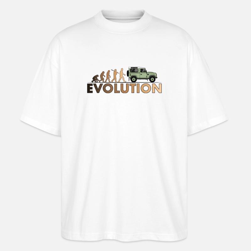 Defender 90 Evolution - Stanley/Stella Oversized Unisex Bio T-Shirt Blaster 2.0 - Weiß