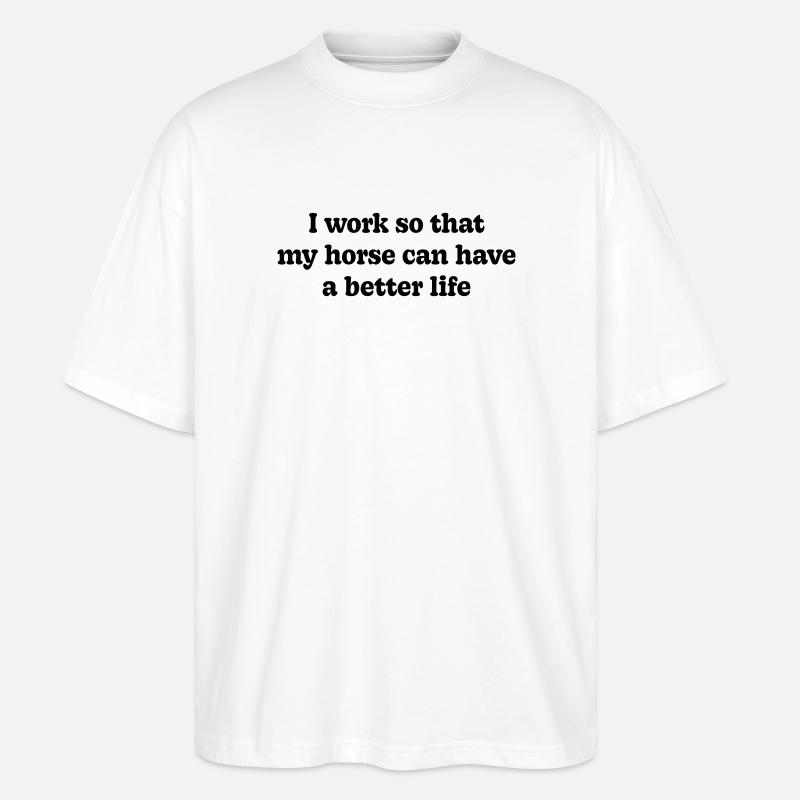 Cheval - T-shirt bio Blaster 2.0 coupe oversize Stanley/Stella Unisexe - blanc