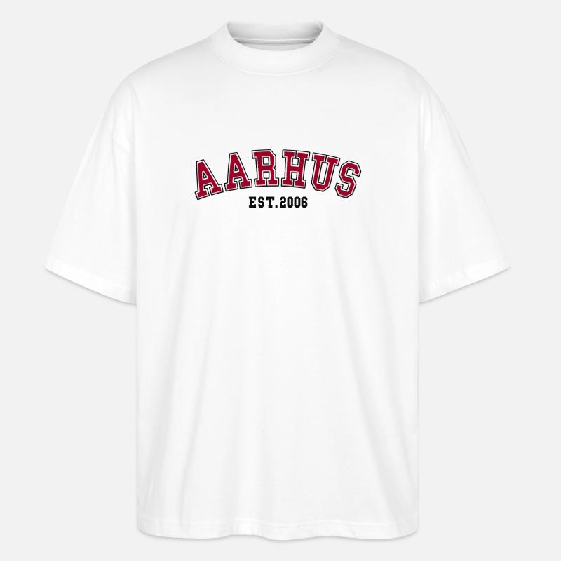 Aarhus Est. 2006 - Stanley/Stella Oversized Unisex Organic T-shirt Blaster 2.0 - white