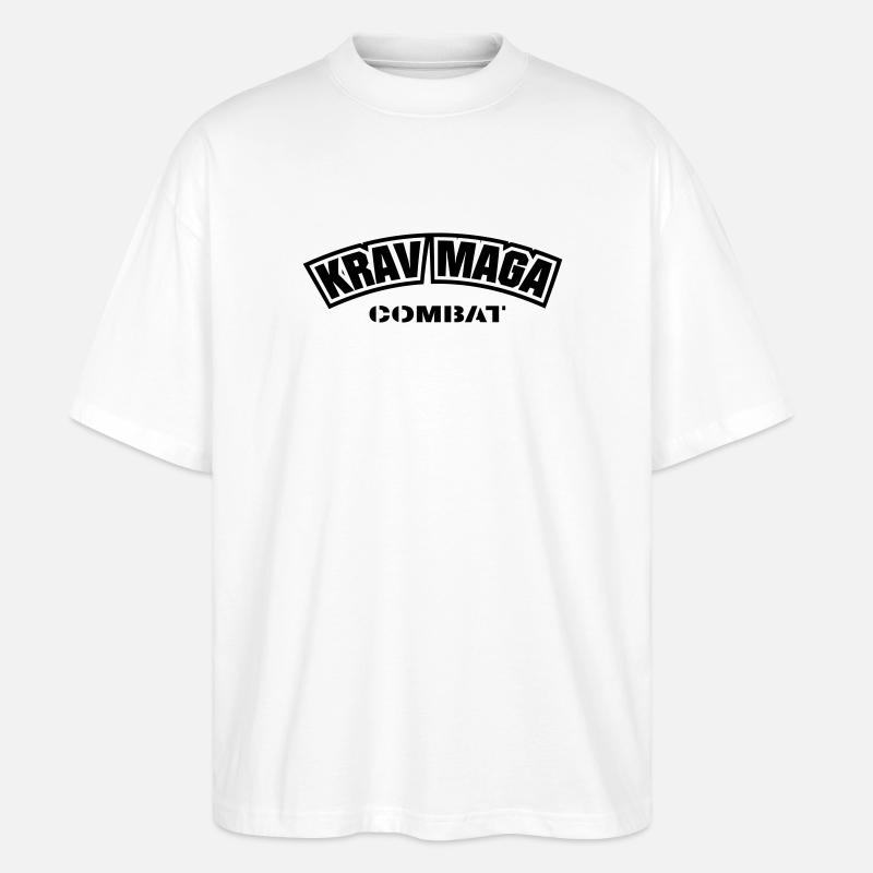 KravMaga Combat - Stanley/Stella Oversized Unisex Organic T-shirt Blaster 2.0 - white