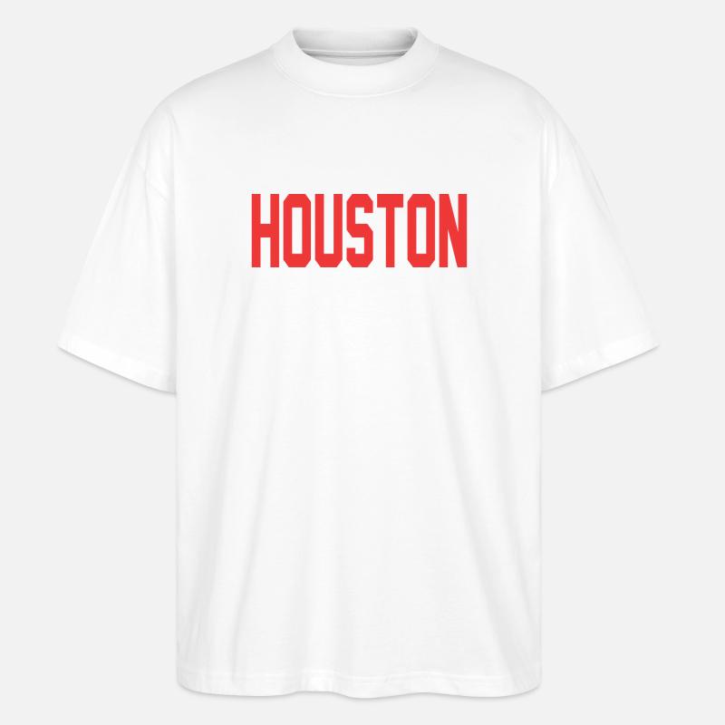 Houston Design - Stanley/Stella Oversized Unisex Bio T-Shirt Blaster 2.0 - Weiß