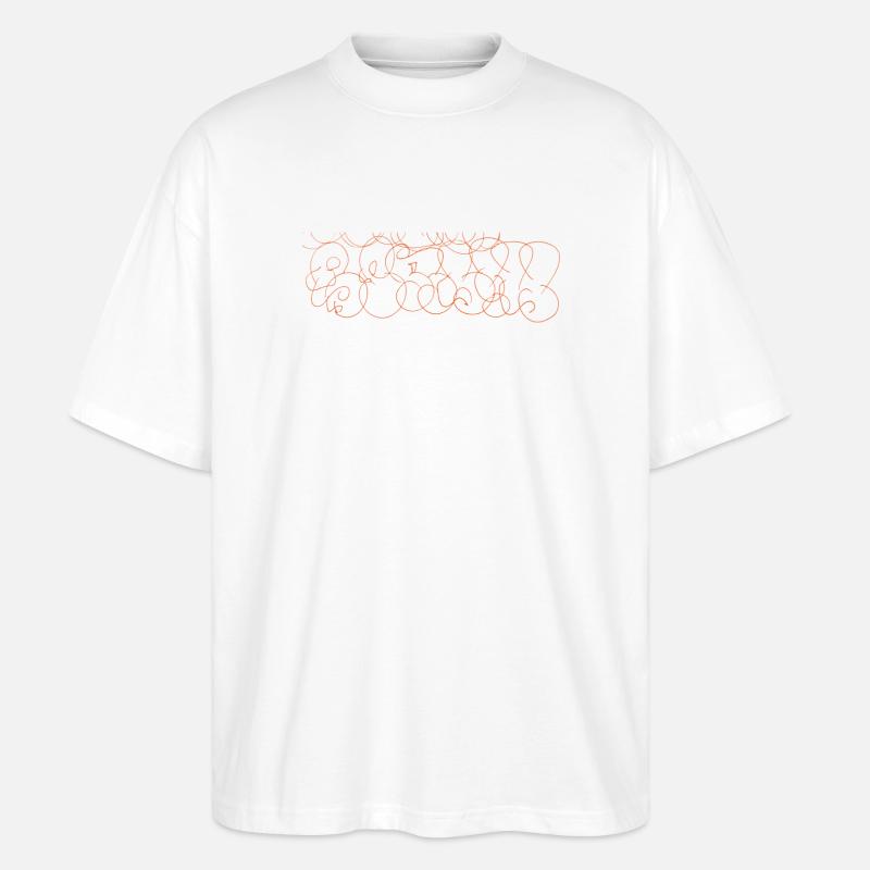 Throw souvenir graffiti de Berlin - up - T-shirt bio Blaster 2.0 coupe oversize Stanley/Stella Unisexe - blanc