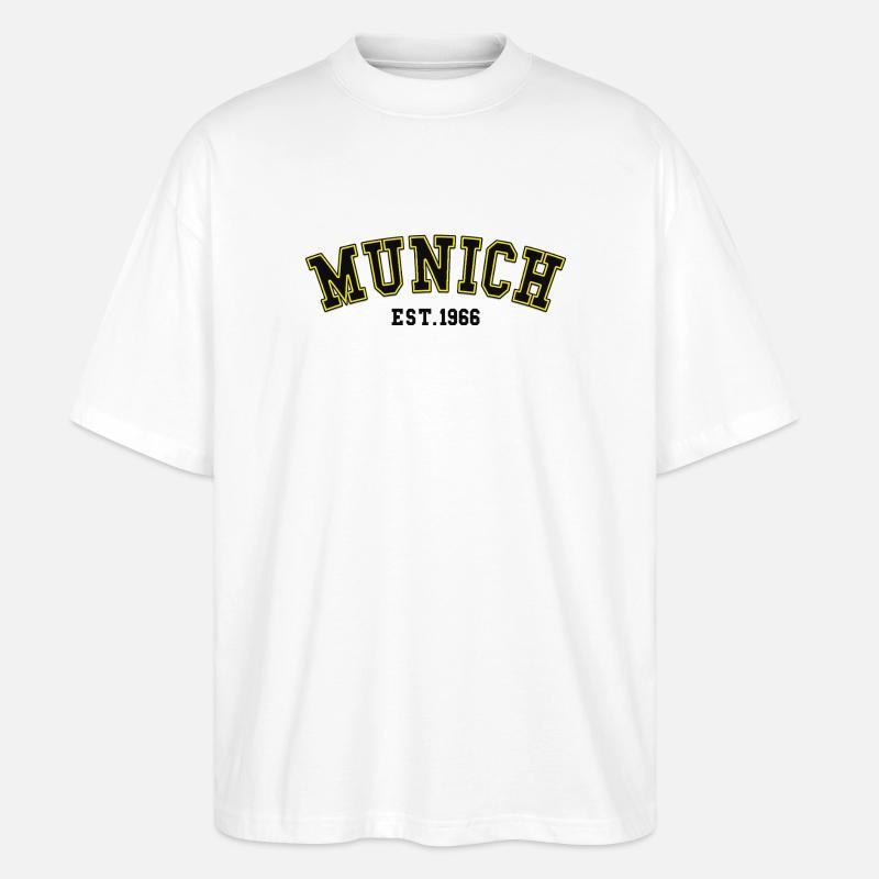 München, gegründet 1966 - Stanley/Stella Oversized Unisex Bio T-Shirt Blaster 2.0 - Weiß