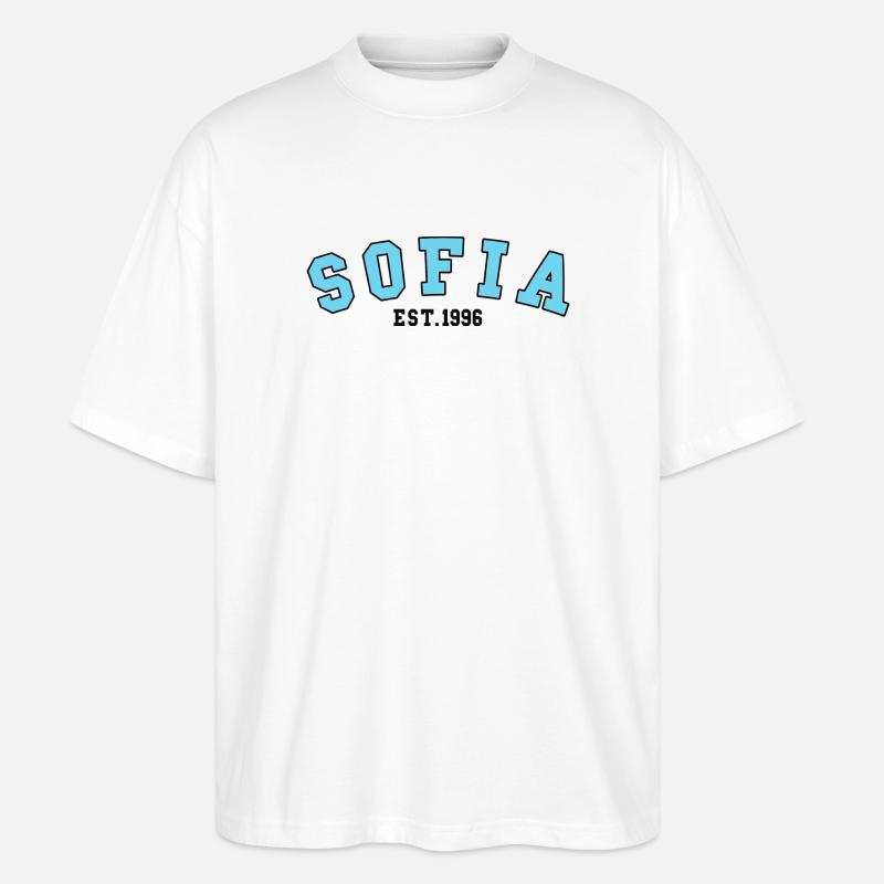 Sofia gegründet 1996 - Stanley/Stella Oversized Unisex Bio T-Shirt Blaster 2.0 - Weiß