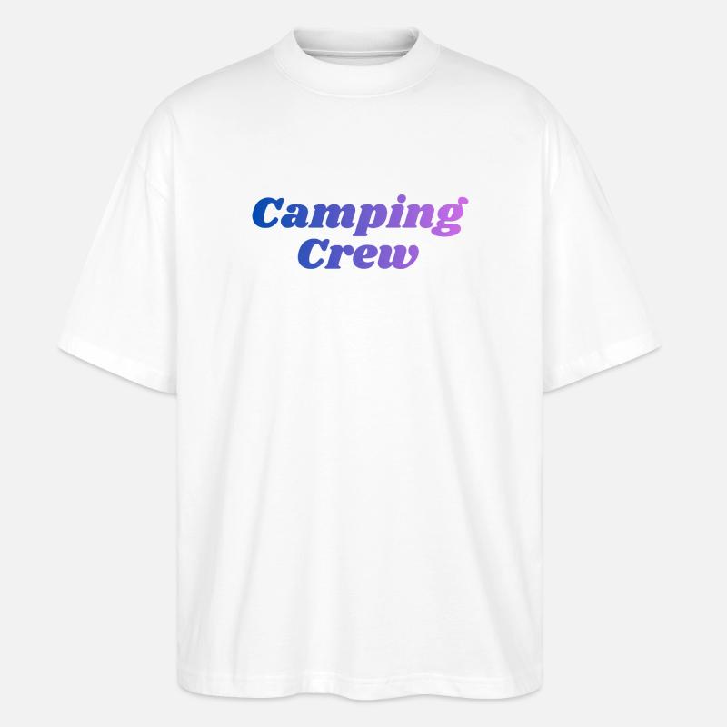 Équipe de camping - T-shirt bio Blaster 2.0 coupe oversize Stanley/Stella Unisexe - blanc