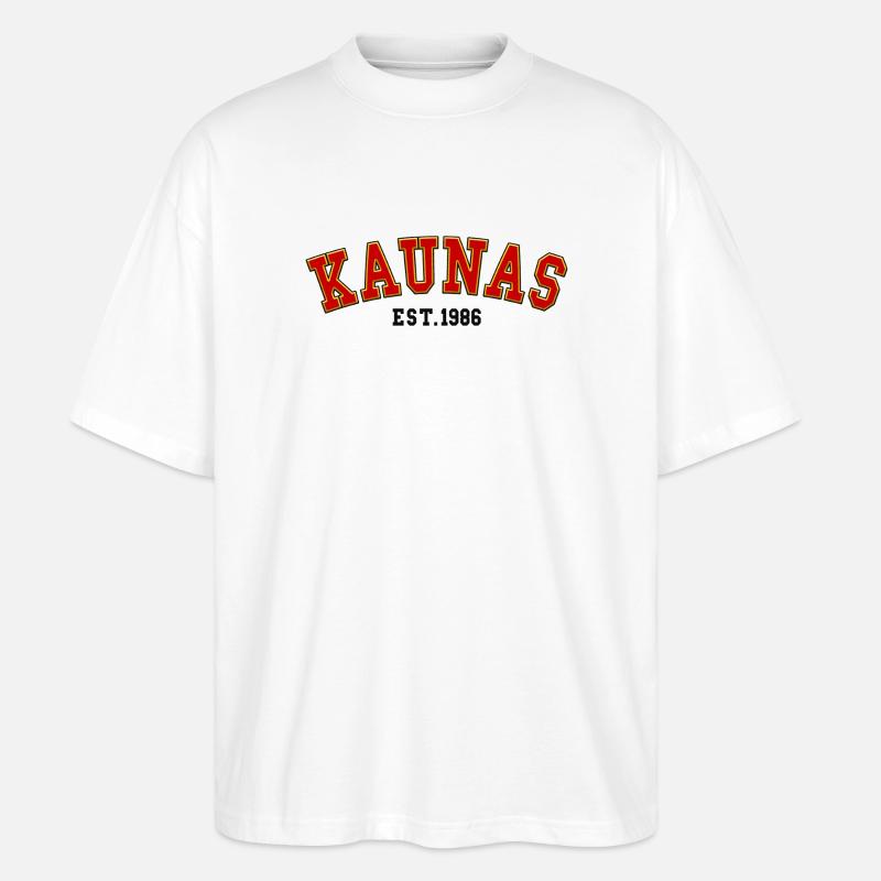 Fondée à Kaunas en 1986 - T-shirt bio Blaster 2.0 coupe oversize Stanley/Stella Unisexe - blanc