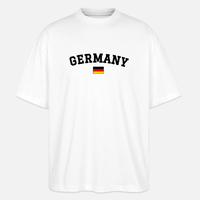 Drapeau espagnol Dessin Noir anglais - T-shirt bio Blaster 2.0 coupe oversize Stanley/Stella Unisexe - blanc