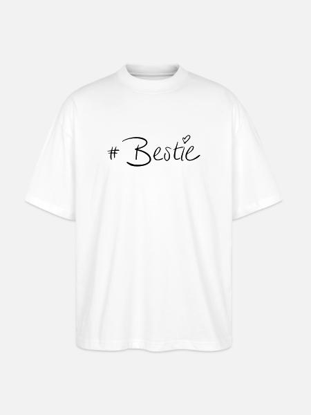 #Bestie - T-shirt bio Blaster 2.0 coupe oversize Stanley/Stella Unisexe - blanc