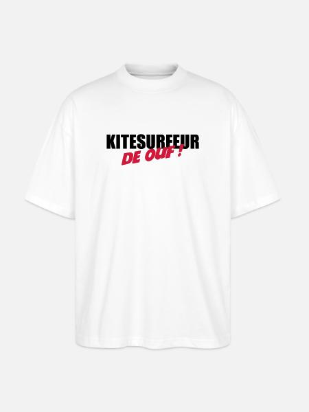 Kiteboarding / Kitesurfing / Kitesurf / - T-shirt bio Blaster 2.0 coupe oversize Stanley/Stella Unisexe - blanc