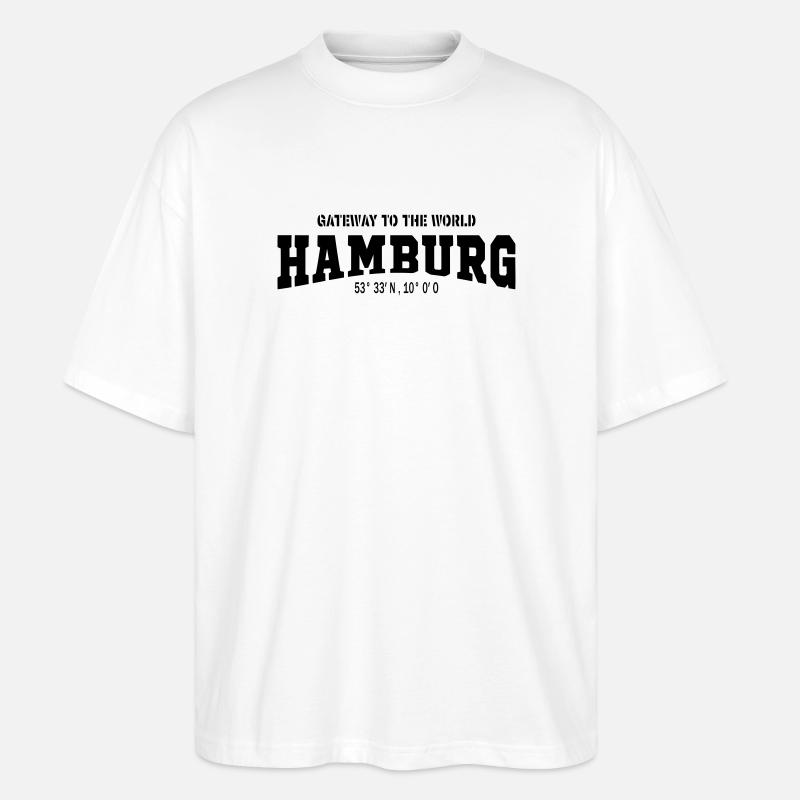 HAMBOURG - T-shirt bio Blaster 2.0 coupe oversize Stanley/Stella Unisexe - blanc