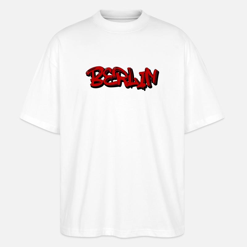 Berlin Graffiti Style - Stanley/Stella Oversized Unisex Bio T-Shirt Blaster 2.0 - Weiß