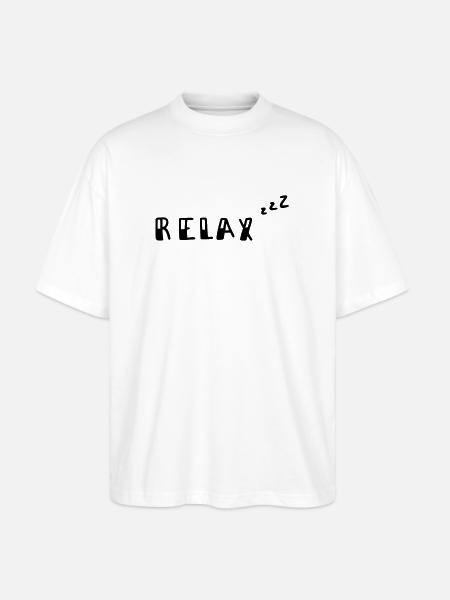 Relax - Stanley/Stella Oversized Unisex Bio T-Shirt Blaster 2.0 - Weiß