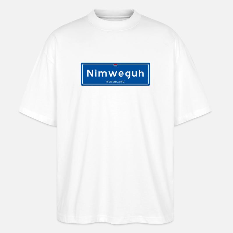 Nimweguh (Nijmegen) - Stanley/Stella Oversized Unisex Bio T-Shirt Blaster 2.0 - Weiß