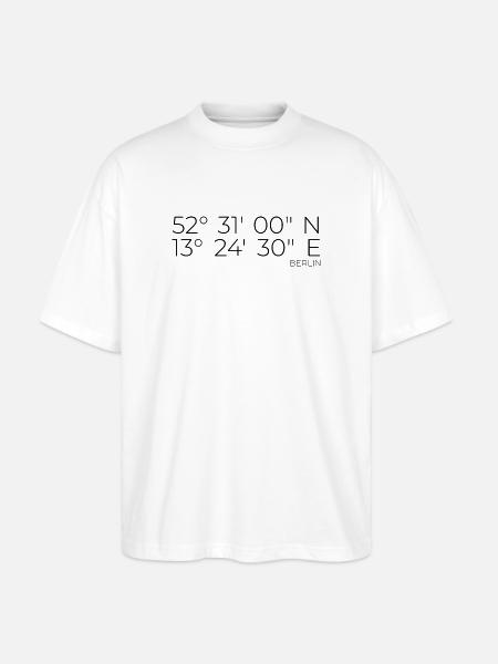 Coordonnées Berlin - T-shirt bio Blaster 2.0 coupe oversize Stanley/Stella Unisexe - blanc