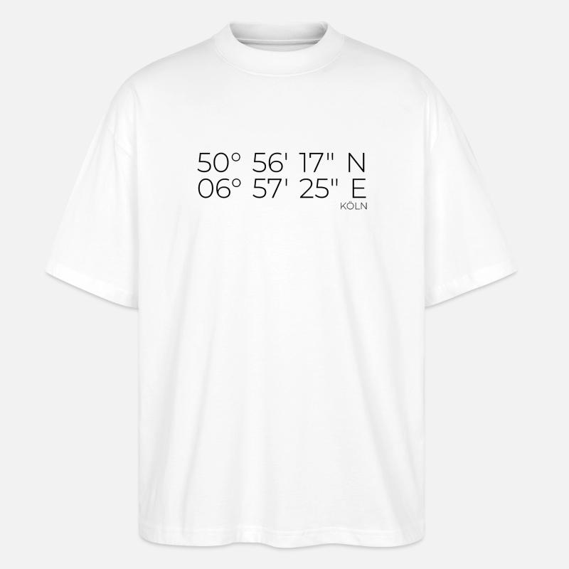 coordinates Cologne - Stanley/Stella Oversized Unisex Organic T-shirt Blaster 2.0 - white
