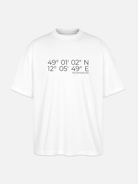 coordinates Regensburg - Stanley/Stella Oversized Unisex Organic T-shirt Blaster 2.0 - white