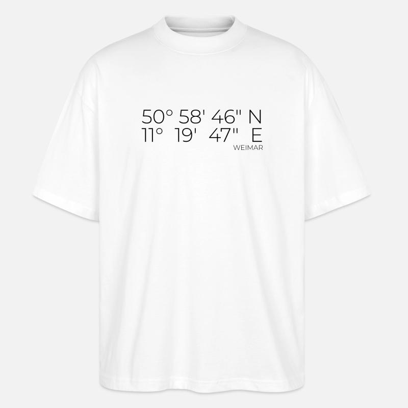 coordinates Weimar - Stanley/Stella Oversized Unisex Organic T-shirt Blaster 2.0 - white