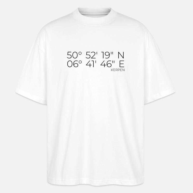 Coordinates Kerpen - Stanley/Stella Oversized Unisex Organic T-shirt Blaster 2.0 - white