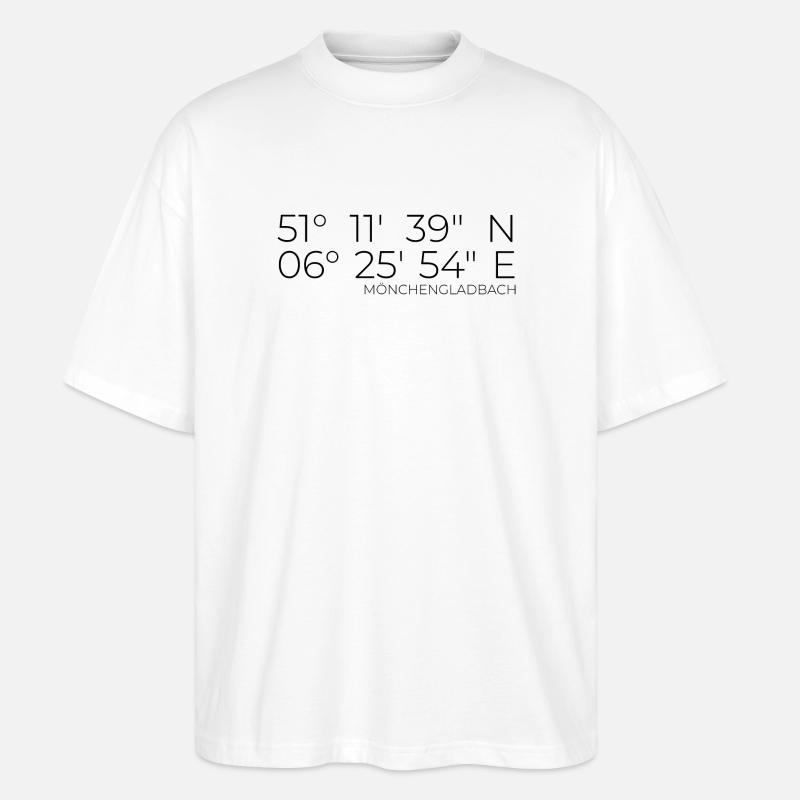 coordonnées Mönchengladbach - T-shirt bio Blaster 2.0 coupe oversize Stanley/Stella Unisexe - blanc