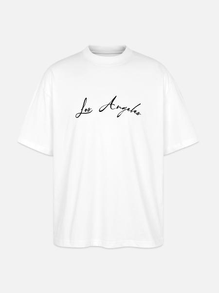los angeles la - Stanley/Stella Oversized Unisex Bio T-Shirt Blaster 2.0 - Weiß