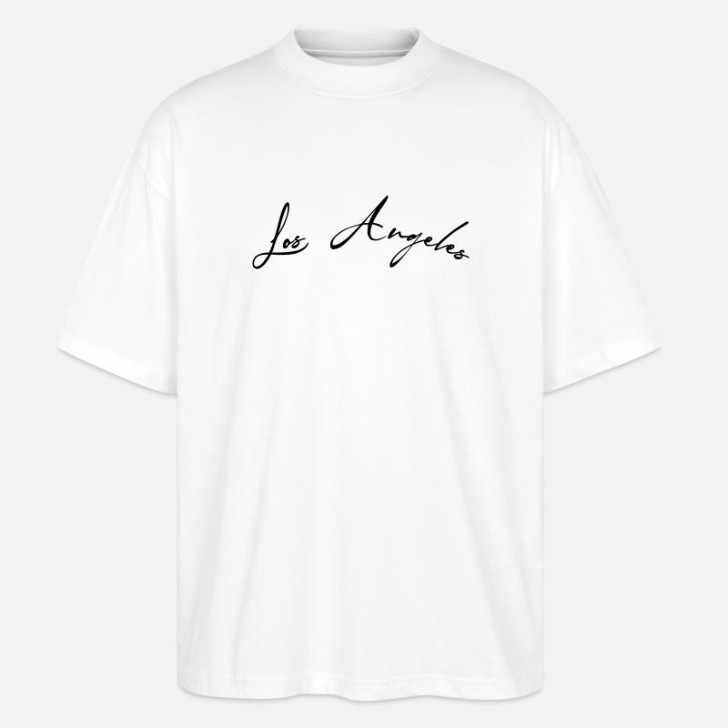 los angeles la - Stanley/Stella Oversized Unisex Bio T-Shirt Blaster 2.0 - Weiß