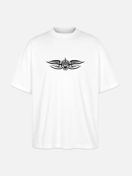 Tribal 2 par Helfspawn - T-shirt bio Blaster 2.0 coupe oversize Stanley/Stella Unisexe - blanc